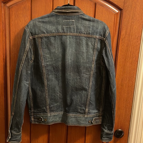 Rag & Bone Blue Distressed Denim Jacket Size Medium Made in USA - Picture 4 of 9